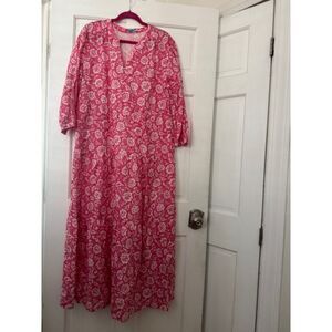 NWOT J.MvLaughlin Cunningham Linen Maxi Dress, Size XL